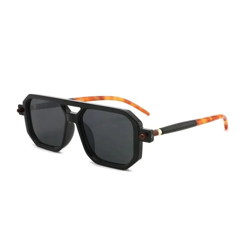 Men Sunglasses Streetwear Outdoor UV400 Sun Protection Classic Dark Black‎ Lens